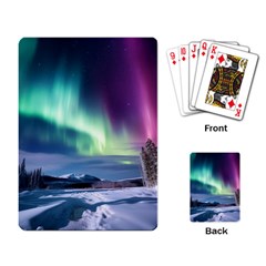 Northern Lights Aurora Night Nature Playing Cards Single Design (rectangle)