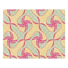 Abstract Pattern Design Scrapbooking Two Sides Premium Plush Fleece Blanket (large)