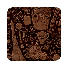Collage Worx Black Collage Cupcake Eifel Tower Fireworks Paris Square Wood Guitar Pick Holder Case And Picks Set