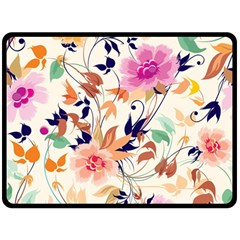 Abstract Floral Background Fleece Blanket (large)