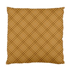 Autumn Fall Plaid Tartan 1 Diagonal Standard Cushion Case (one Side)
