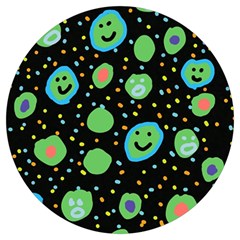 Doodle Dot Drawing Round Trivet