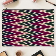 Pattern Zigzag Stripe Design Cosmetic Bag (xxxl)