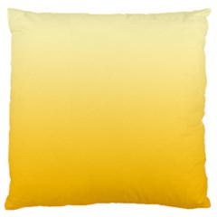 Cream Yellow To Amber Orange Linear Gradient Large Cushion Case (one Side)