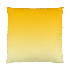 Amber Orange To Cream Yellow Linear Gradient Standard Cushion Case (one Side)