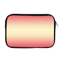 Crimson Red To Cream Yellow Bilinear Gradient Apple Macbook Pro 17  Zipper Case