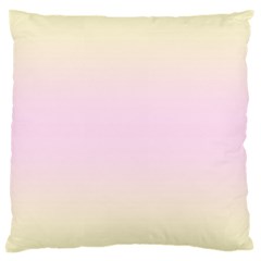 Cream Yellow To Pink Lace Bilinear Gradient Large Cushion Case (two Sides)