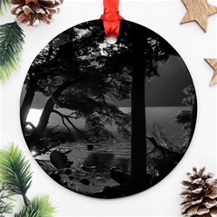 Los Alerces National Park Waterfront Landscape, Argentina002 Round Ornament (two Sides)