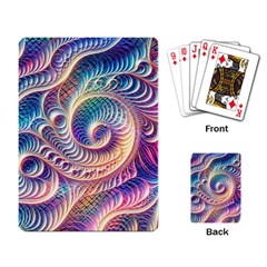 Abstract Fractal Art Swirl Pattern Playing Cards Single Design (rectangle)