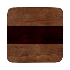 Amber Orange To Burgundy Red Bilinear Gradient Square Wood Guitar Pick Holder Case And Picks Set