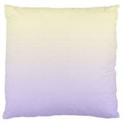 Cream Yellow To Pale Violet Linear Gradient Large Cushion Case (one Side)