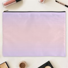 Pale Violet To Pale Pink Bilinear Gradient Cosmetic Bag (xxxl)
