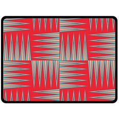 Zigzag Pattern Chevron Red Fleece Blanket (large)