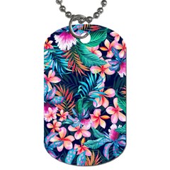 Hawaiian Flowers Hawaii Dog Tag (one Side)