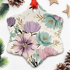 Flowers Pattern Floral Ornament (snowflake)