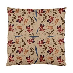 Leaves Pattern Teal Seamless Fall Standard Cushion Case (one Side)