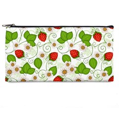 Strawberry Fruit Pattern Leaves Pencil Cases