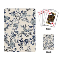 Blue Vintage Background Playing Cards Single Design (rectangle)
