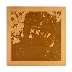 Tardis Doctor Who Space Galaxy Wood Photo Frame Cube