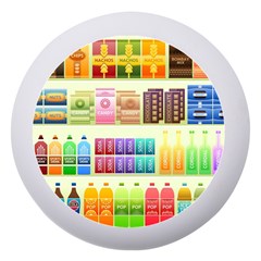 Supermarket Shelf Products Snacks Dento Box With Mirror