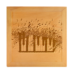 Piano Sounds Wood Photo Frame Cube