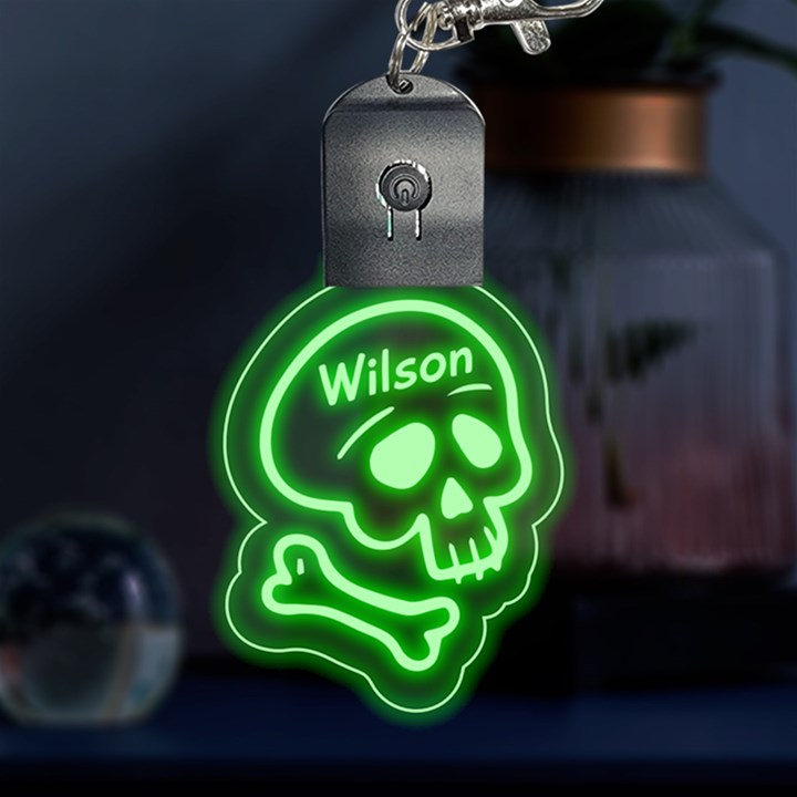 Personalized Name Halloween Multicolor LED Acrylic Ornament