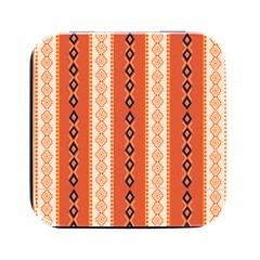 Geometrical Geometric Pattern Square Metal Box (black)