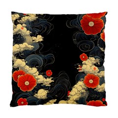 Korean Art Flowers Asian Pattern Standard Cushion Case (one Side)