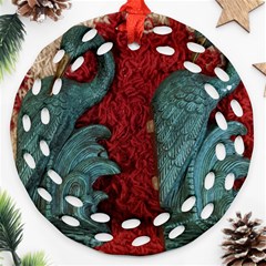 Birds Round Filigree Ornament (two Sides)