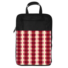 Retro 60s 50s Plaid Pattern 4 Foldable Shoe Storage Bag