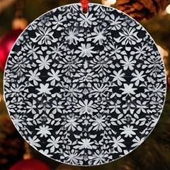 Gothic Leaf Pattern 3 Uv Print Acrylic Ornament Round