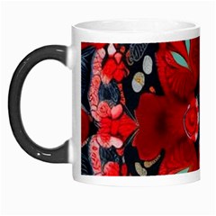 Mid Century Retro Floral 1970s 1960s Pattern 105 Morph Mug