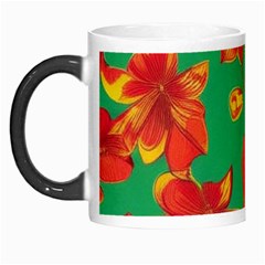 Mid Century Retro Floral 1970s 1960s Pattern 89 Morph Mug