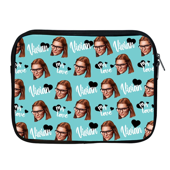 Personalized Photo Many Face Head Name iPad Zipper Case Apple iPad Zipper Case
