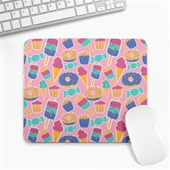 Ice Cream Donut Sweets Candie Large Mousepad