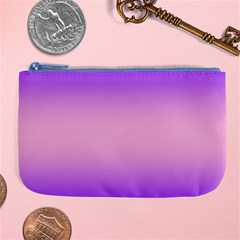 Indigo Violet To Cotton Candy Pink Bilinear Gradient Large Coin Purse