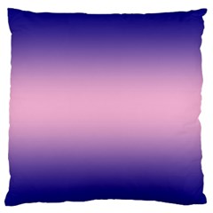 Navy Blue To Cotton Candy Pink Bilinear Gradient Large Cushion Case (two Sides)