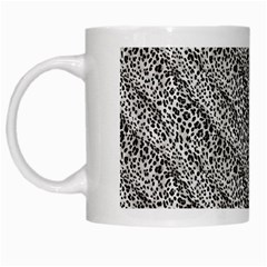Silver Leopard White Mug