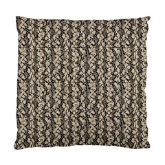 Beige Snake Pattern Standard Cushion Case (two Sides)