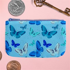 Butterflies Insect Pattern Nature Large Coin Purse