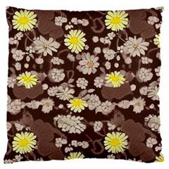 Mid Century Retro Floral 1970s 1960s Pattern 84 16  Baby Flannel Cushion Case (two Sides)