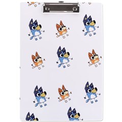 Bluey, Bluey Merch, Bluey Pattern, Bluey Bluey, Bingo, Bluey Design, Bluey Dog A4 Acrylic Clipboard