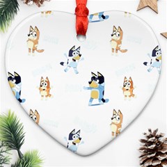 Bluey, Bluey Merch, Bluey Pattern, Bluey Bluey, Bingo, Bluey Design, Bluey Dog Heart Ornament (two Sides)