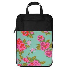 Mid Century Retro Floral 1970s 1960s Pattern 81 Foldable Shoe Storage Bag