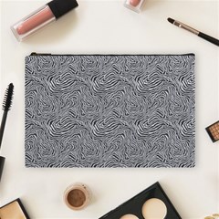 Dark Grey Snake Cosmetic Bag (large)