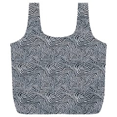Dark Grey Snake Full Print Recycle Bag (xxxl)