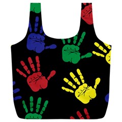 Handprints Hand Print Colourful Full Print Recycle Bag (xxxl)