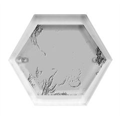 Blue Flow Hexagon Wood Jewelry Box